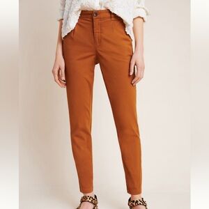 Anthropologie Scout Slim Pleated Pants